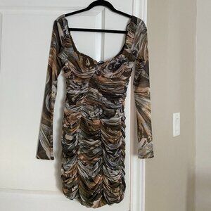 Zara drapped tulle dress